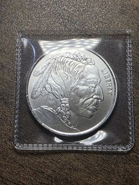 1oz .999 Fine Silver, Indian Head/buffalo Design